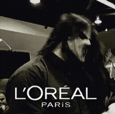 Black And White Man With L'Oreal Paris GIF
