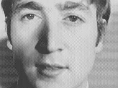 Black And White Man With Mouth Open GIF