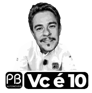 Black And White Man With PB VC E 10 Sticker