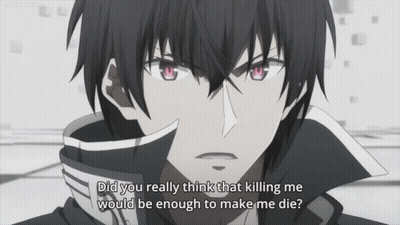 Black And White Man With Red Eyes Did You Really Think That Killing Me Would Be Enough To Mak GIF
