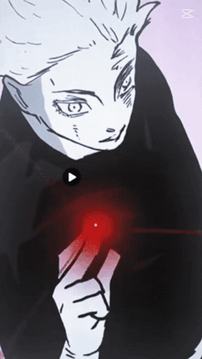Black And White Man With Red Light Behind GIF