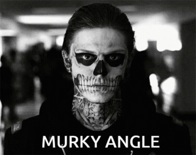 Black And White Man With Skull Painted Face GIF