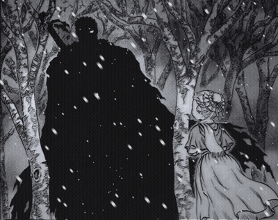 Black And White Man With Sword GIF