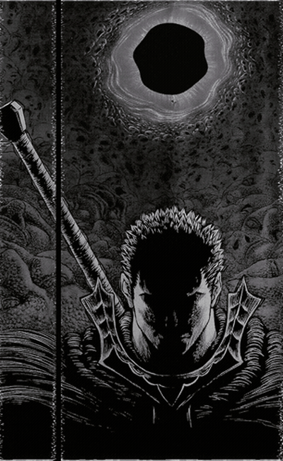 Black And White Man With Sword GIF