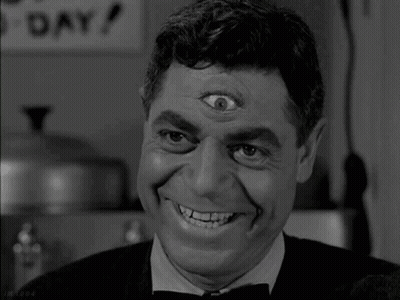 Black And White Man With Third Eye GIF