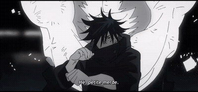 Black And White Man With Wings Saying He's Petite Merde GIF
