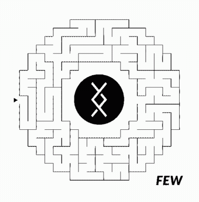 Black And White Maze Saying Few GIF
