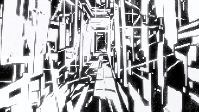 Black and White Maze With Buildings