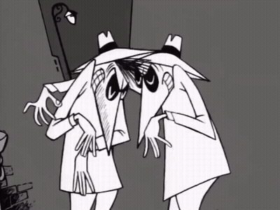 Black And White Men Drawing GIF