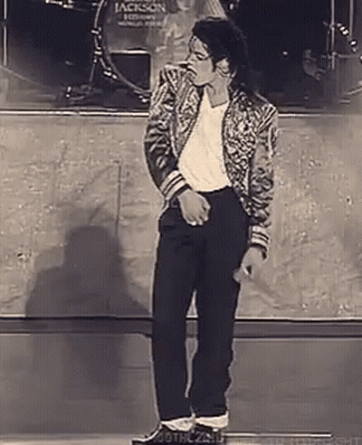 Black And White Michael Jackson Dancing GIF
