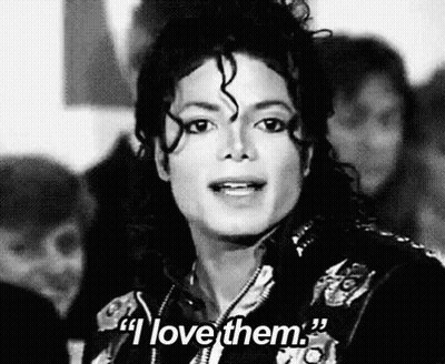 Black And White Michael Jackson Saying I Love Them GIF