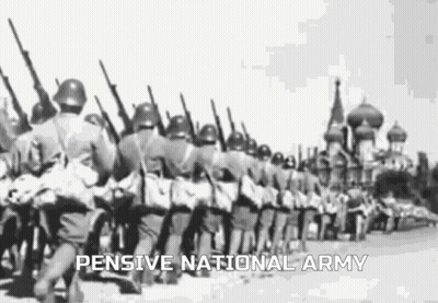 Black And White Military Parade Pensive National Army GIF