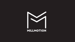 Black And White Mill Motion Animated Logo GIF