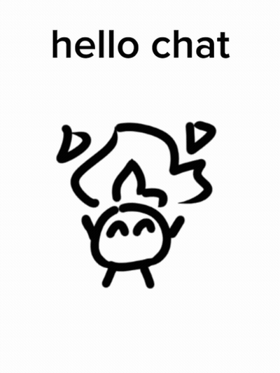 Black And White Monkey Saying Hello Chat GIF