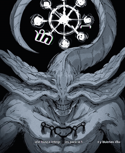 Black And White Monster Saying Busca Integ GIF
