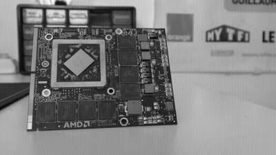 Black And White Motherboard Saying AMD GIF