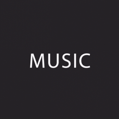 Black And White Music Logo GIF