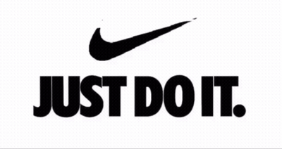 Black And White Nike Logo Just Do It GIF