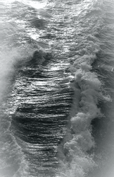 Black And White Ocean Waves On Loop GIF