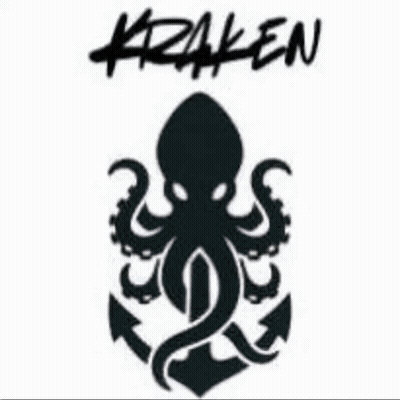 Black and White Octopus and Anchor Kraken