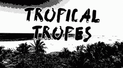 Black And White Palm Trees Tropical Tropes GIF