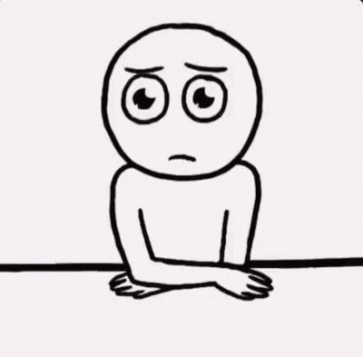 Black And White Person Covering Face In Puddle GIF