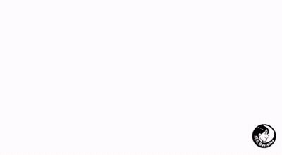 Black And White Person Face With Logo GIF
