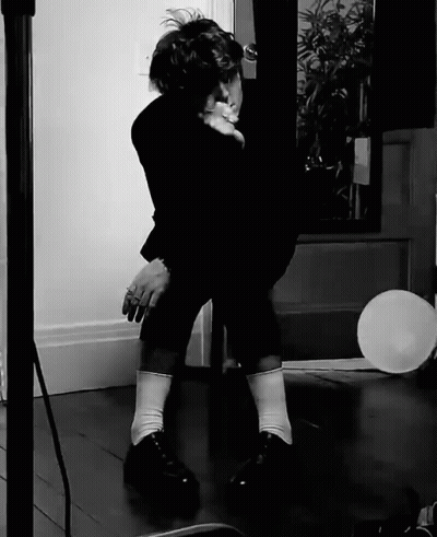 Black And White Person Holding Child GIF