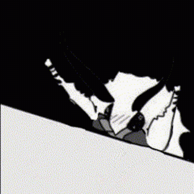 Black And White Person Holding Sword GIF