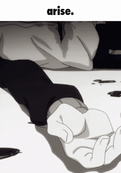 Black And White Person Laying On Floor Arise GIF