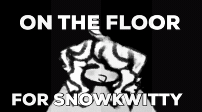 Black And White Person On The Floor For Snowkwitty GIF