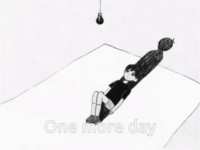 Black And White Person One More Day GIF