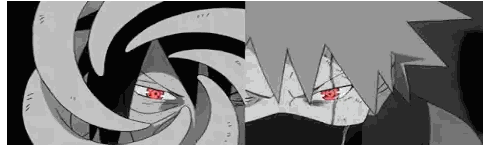 Black And White Person's Face With Red Eyes Sticker