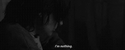 Black And White Person Saying I'm Nothing GIF