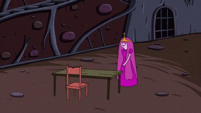 Black And White Person Sitting In Chair Mouth Open GIF
