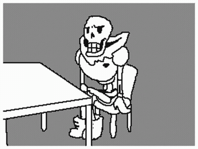 Black And White Person Sitting In Chair With Open Mouth GIF