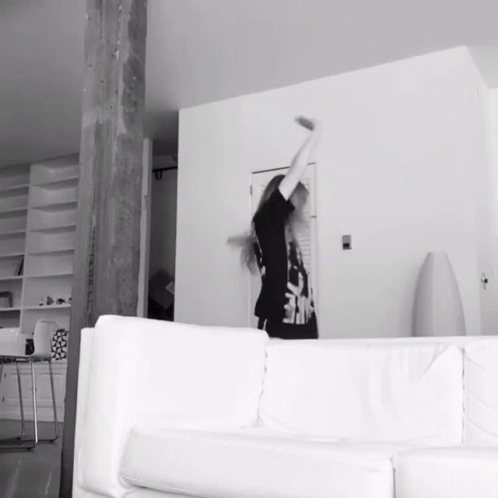 Black And White Person Wearing Nike Shirt GIF