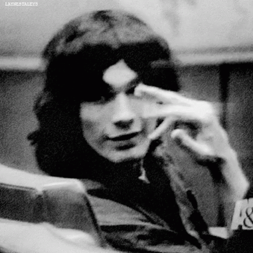 Black And White Person With A & B GIF
