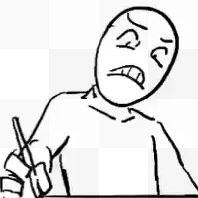 Black And White Person With Big Eyes And Star GIF