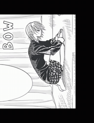 Black And White Person With Bow GIF