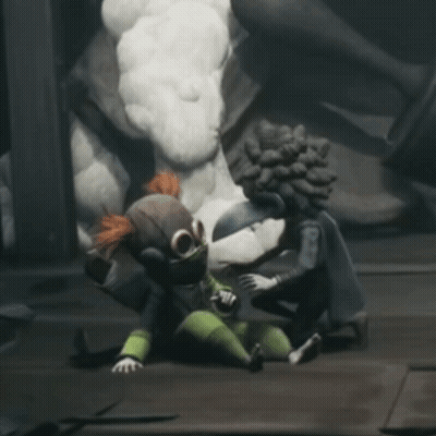 Black And White Person With Large Head 8:43 GIF
