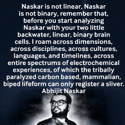 Black And White Photo Of Abhijit Naskar GIF