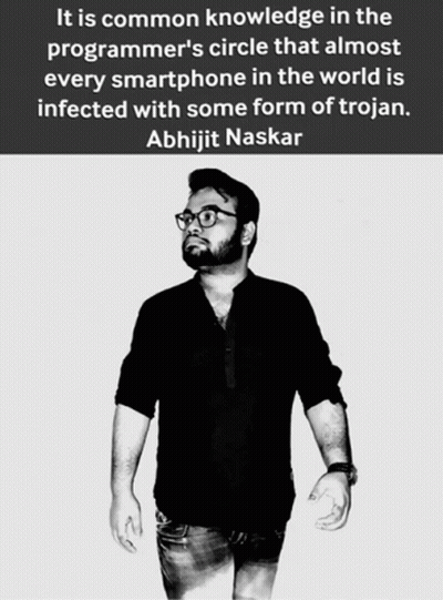 Black And White Photo Of Abhijit Naskar GIF