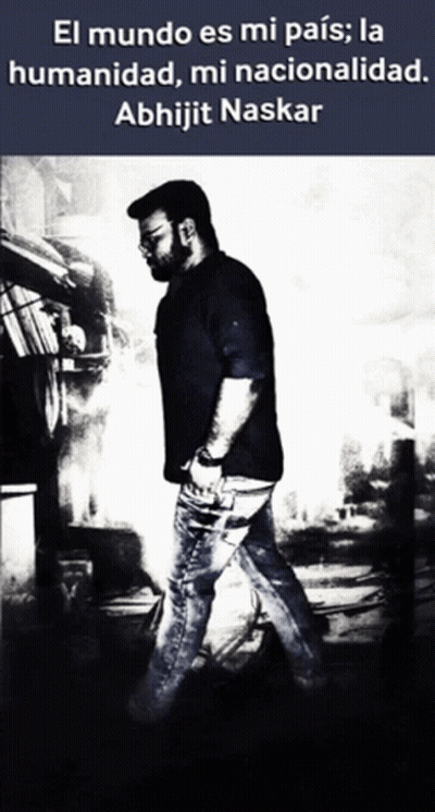 Black And White Photo Of Abhijit Naskar GIF