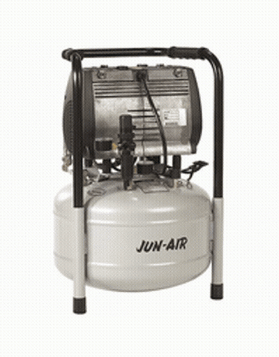 Black and White Photo of Hydraulic Pump With Hose