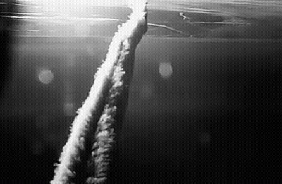 Black And White Photo Of Jet Flying GIF