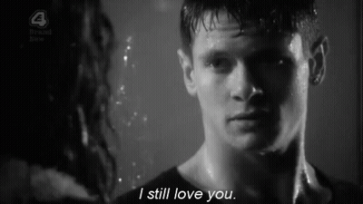Black And White Photo Of Man And Woman Saying I Still Love You GIF