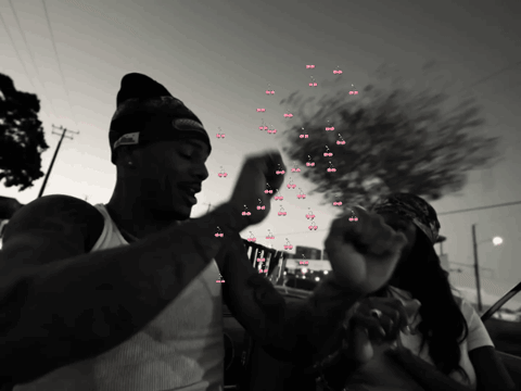 Black And White Photo Of Man In Reebok Beanie GIF