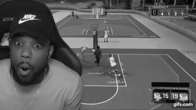Black And White Photo Of Man Playing Video Game GIF