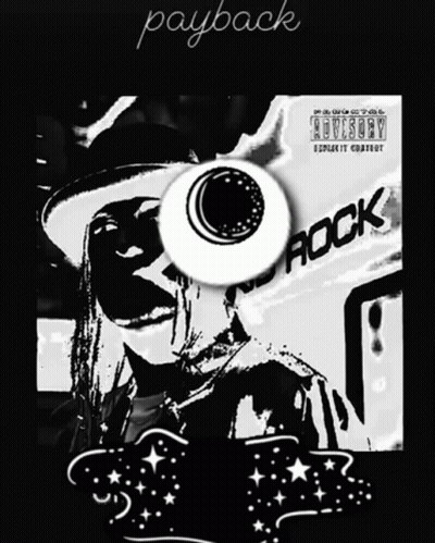 Black And White Photo Of Man Saying Rock GIF